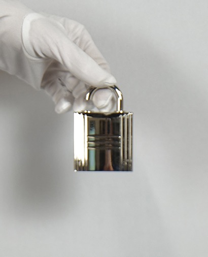 Hermes Kelly Caleche Jewel Lock Perfume Bottle, front view